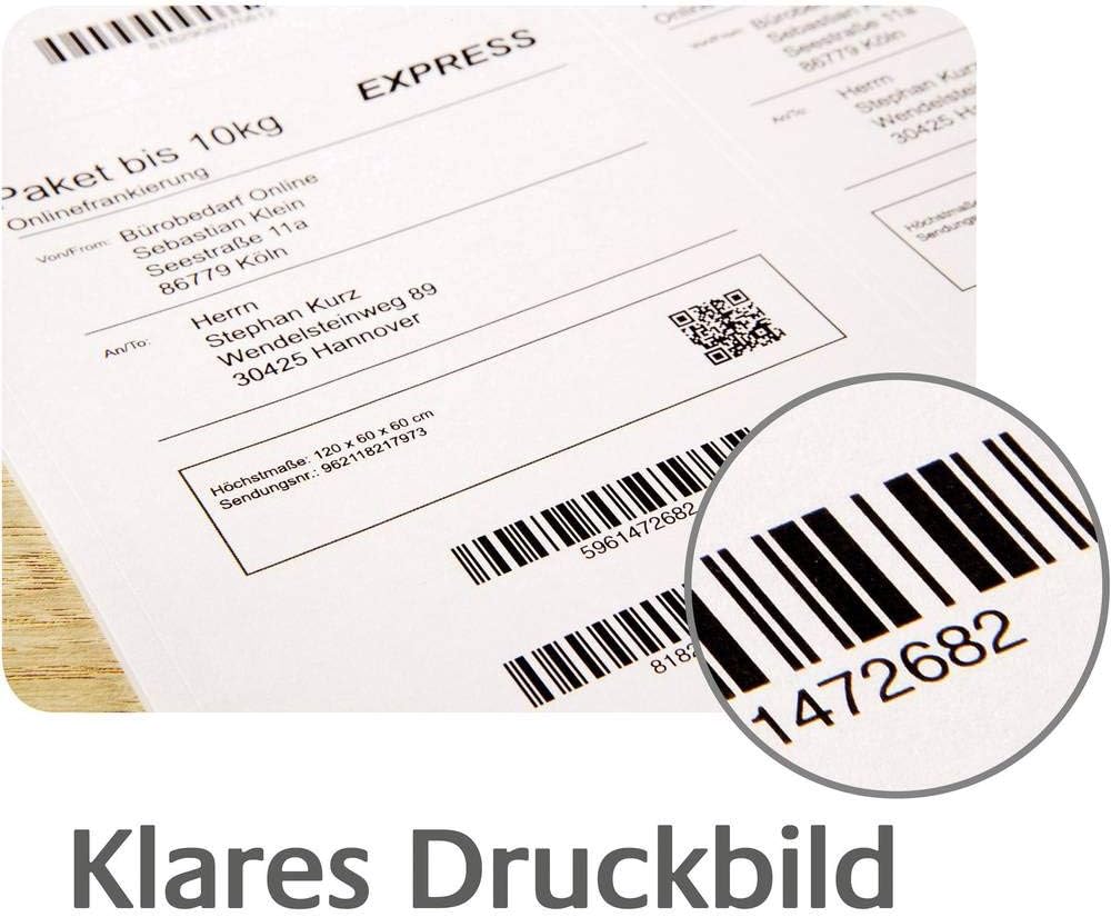 AVERY Zweckform TT8060-25 Thermotransfer Versandetiketten (103 x 199 mm, 2 Rolle/700 Etiketten) weis