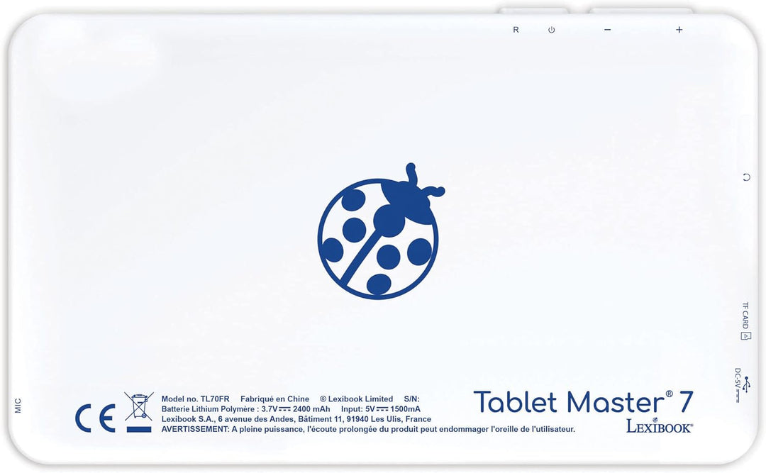 Lexibook TL70FRS Tablet Master 7 – Super Mario – Das Ludo-PC 7 Zoll Tasche im Lieferumfang enthalten