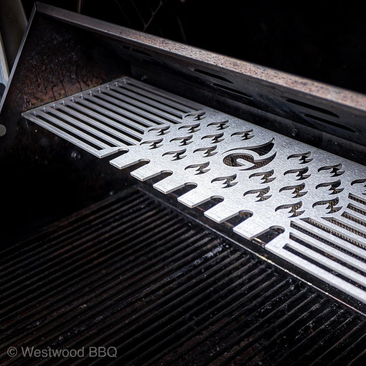 Grillrost.com Das Original Edelstahl Warmhalterost Multi-Station - f. Napoleon Mirage, Prestige, LEX