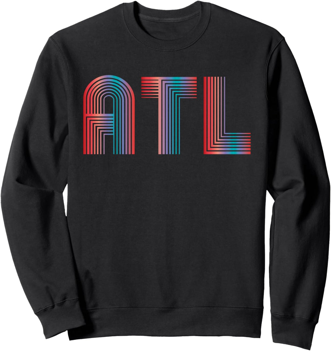 ATL - Atlanta Colorful A T L Sweatshirt