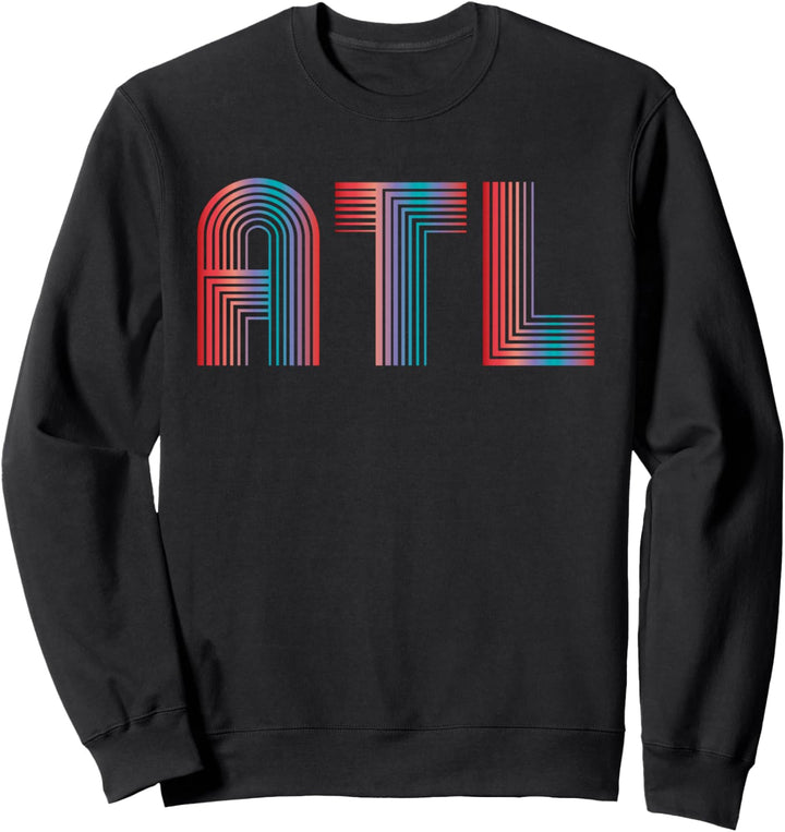 ATL - Atlanta Colorful A T L Sweatshirt