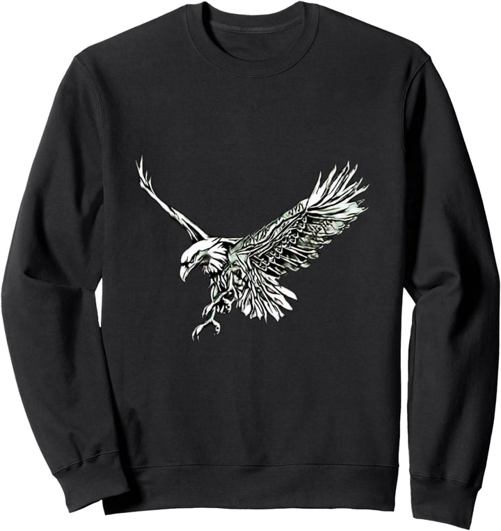 Adler Raubvogel Motiv Vögel Tiere Krallen Schnabel Design Sweatshirt