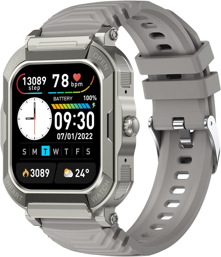 SUPBRO Smartwatch Herren Damen mit Telefonfunktion Fitnessuhr mit Bluetooth Anruf 1.91" HD Voll Touc
