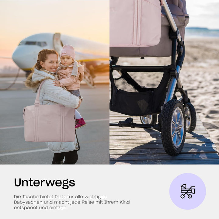 Hylat Baby Wickeltasche – Wickeltasche Kinderwagen, Leichte &amp; Vielseitige Mit Gepolstertem Fach - fu