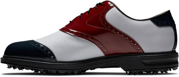 FootJoy Herren Premiere Serie WilcoxGolfschuh 40 EU Rot Weiss Blau, 40 EU Rot Weiss Blau