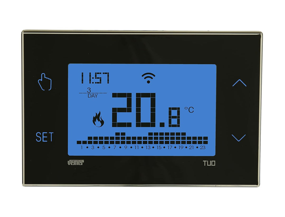 VEMER VE788700 TUO WiFi Batterie - Thermostat Heizung Smart Home, WLAN Raumthermostat, Wochenprogram