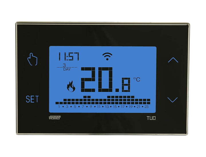 VEMER VE788700 TUO WiFi Batterie - Thermostat Heizung Smart Home, WLAN Raumthermostat, Wochenprogram