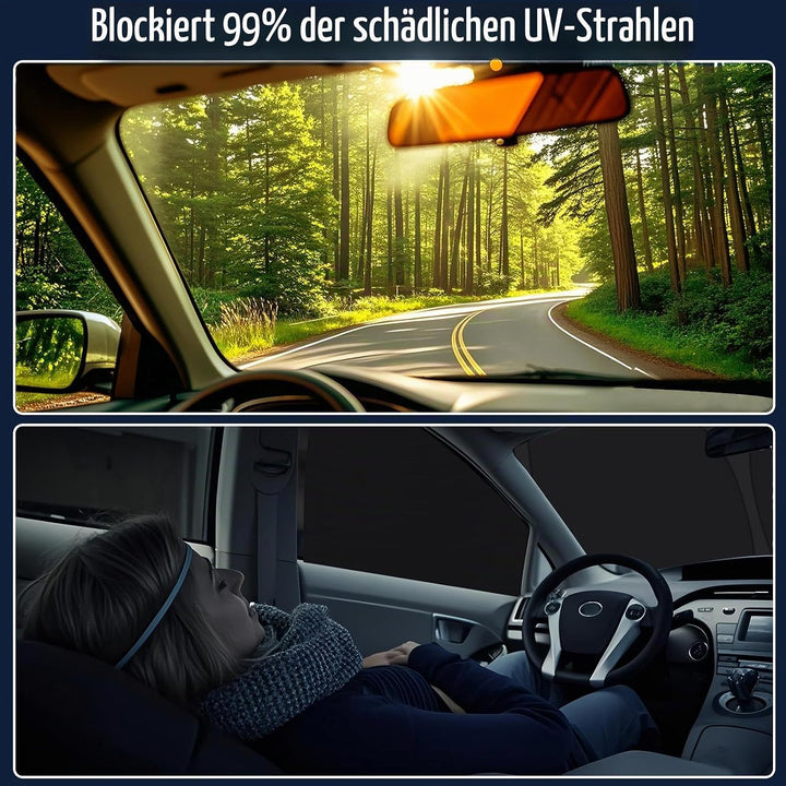 ZATOOTO Sonnenschutz für VW T5 T6 Frontscheibe &amp; Seitenfenster, Magnetisch | 3 Stück, Thermomatte VW