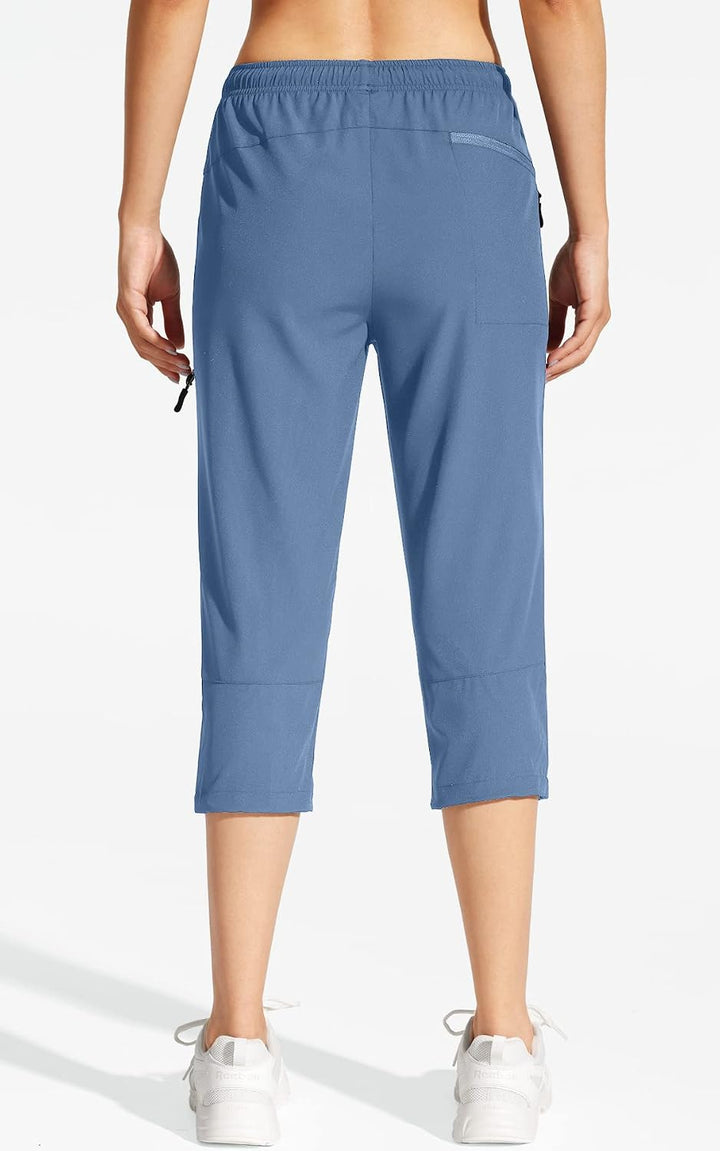 MOCOLY Damen Wanderhose Cargohose Wasserdicht Elastische Outdoorhose Cargo Jogginghose Trekkinghose