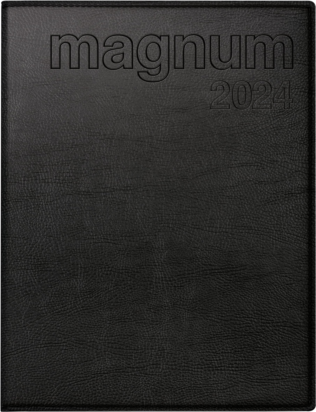 rido/idé Wochenkalender Modell magnum 2024 2 Seiten = 1 Woche Blattgrösse 18,3 x 24 cm schwarz