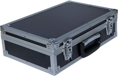 ECI® Aluminium Koffer Schwarz mit Würfelschaum Leer-Koffer Alukoffer Alu Box Werkzeugkoffer LxBxH 40