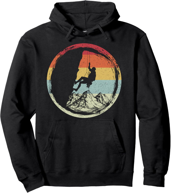 Bergsteigen Berge Natur Vintage Klettern Geschenk Pullover Hoodie