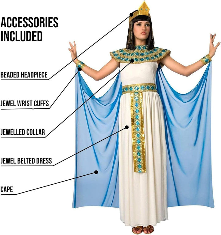 Morph Cleopatra Kostüm für Damen, Ägyptisches Thema, Perfekt für Partys und Events, S, S