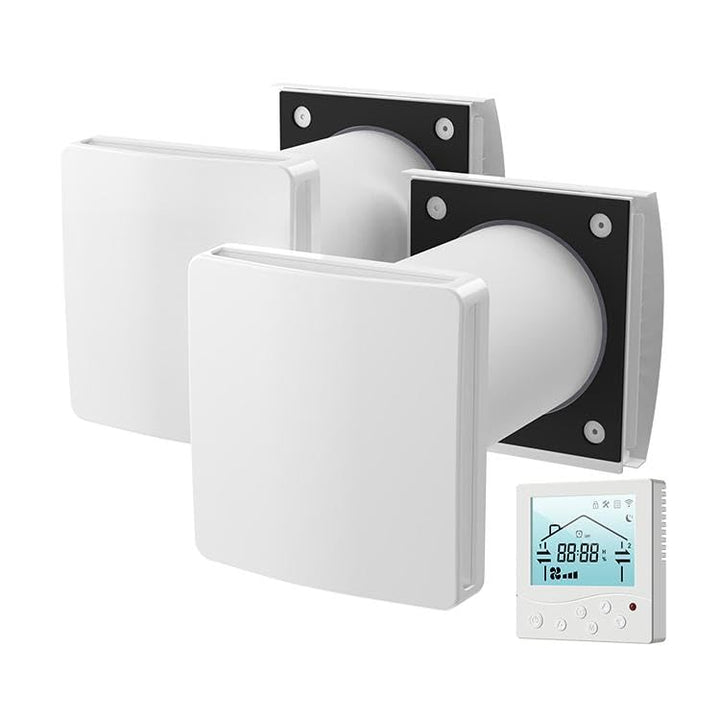 Eco Smart DZ Easy+ Wohnraumlüftung – Doppelgerät inkl. Controller, F7-Filter, Wärmerückgewinnung 97%