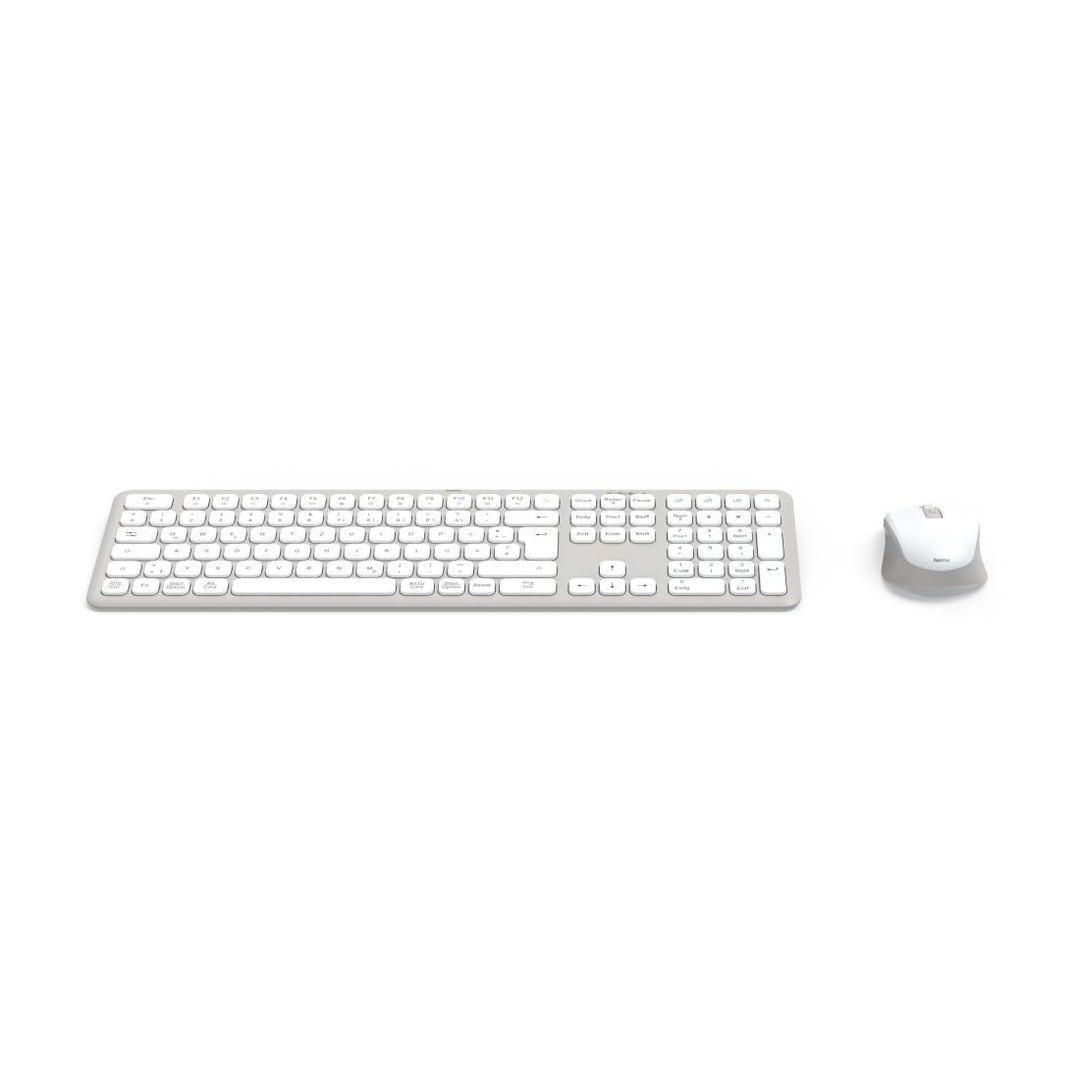 Hama Tastatur-Maus-Set, kabellos (Multi-Device 2,4GHz via USB-Empfänger + 2X Bluetooth für PC, Lapto