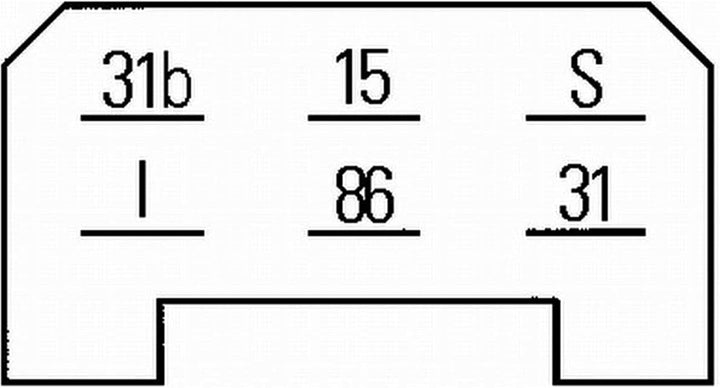 HELLA - Relais, Wisch-Wasch-Intervall - 24V - 6-polig - mit Halter - 5WG 002 450-291