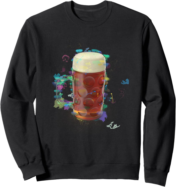 Bier Graffiti Kunstwerk Sweatshirt