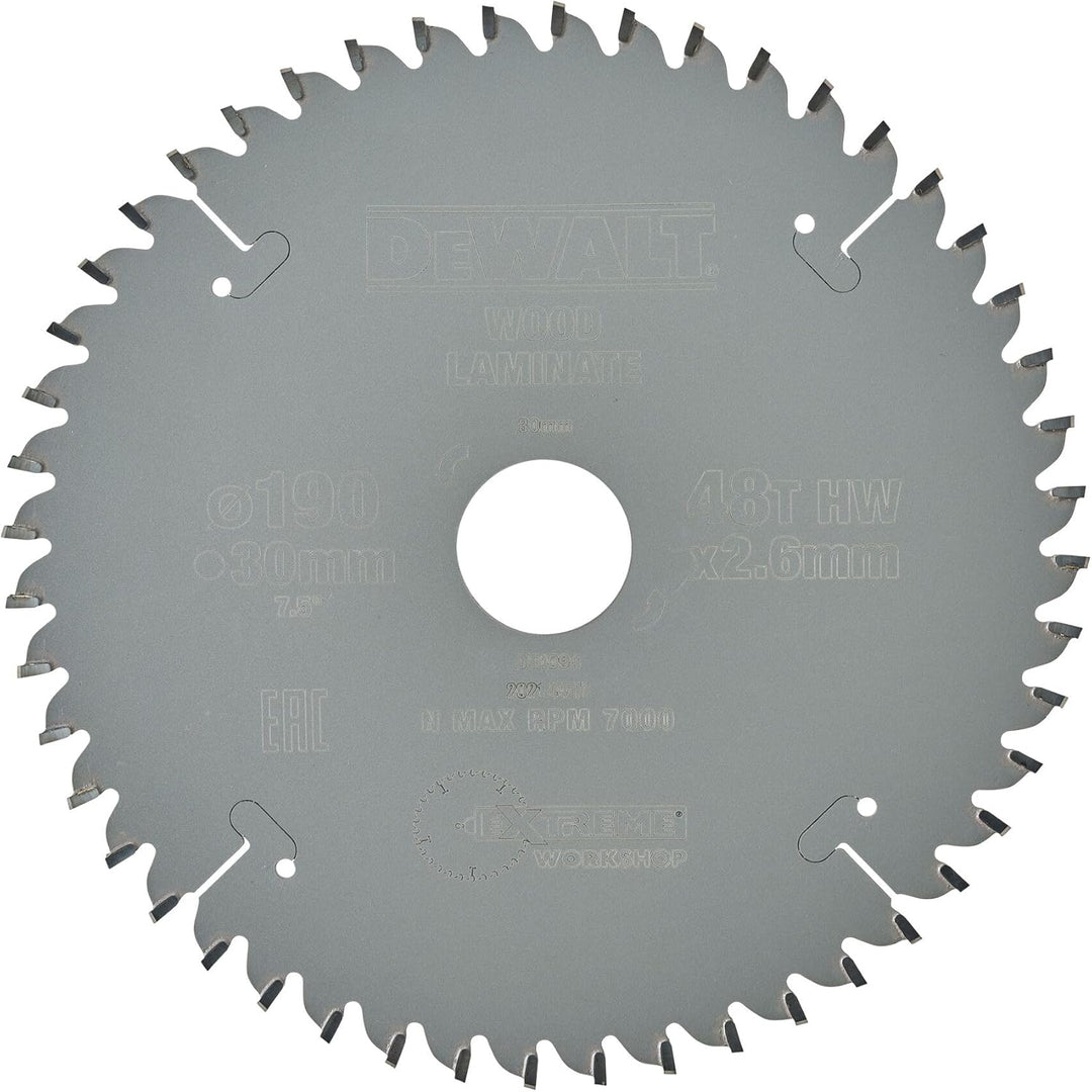 Dewalt DT4094-QZ EXTREME Kreissägeblatt 190x30x2.6 48TFZ -5°