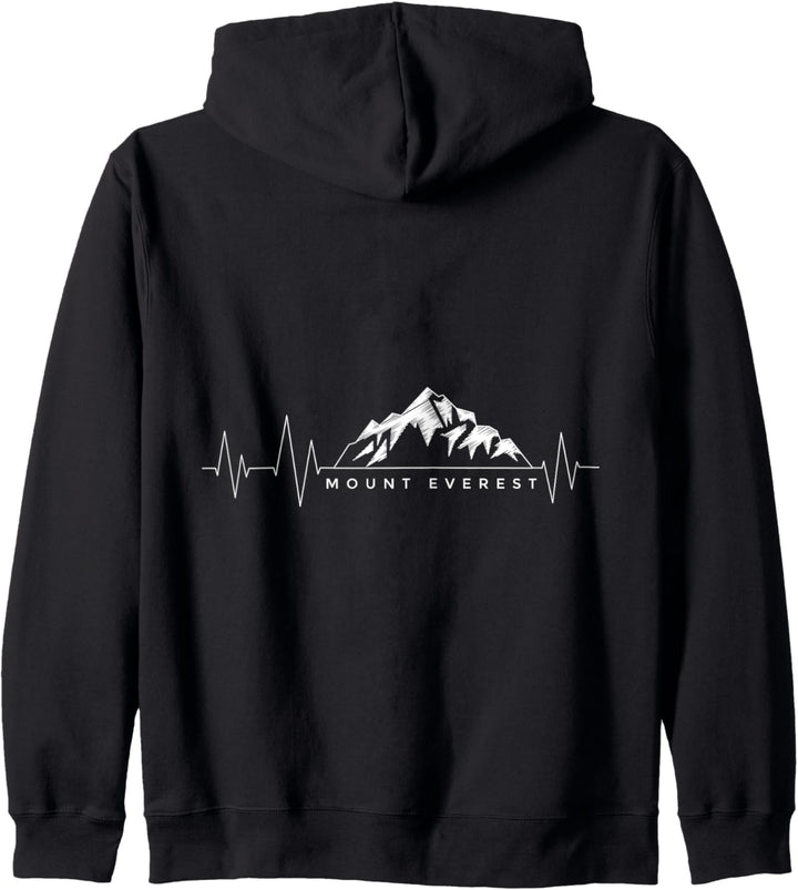 Mount Everest Himalaya Berge Herzschlag Kapuzenjacke