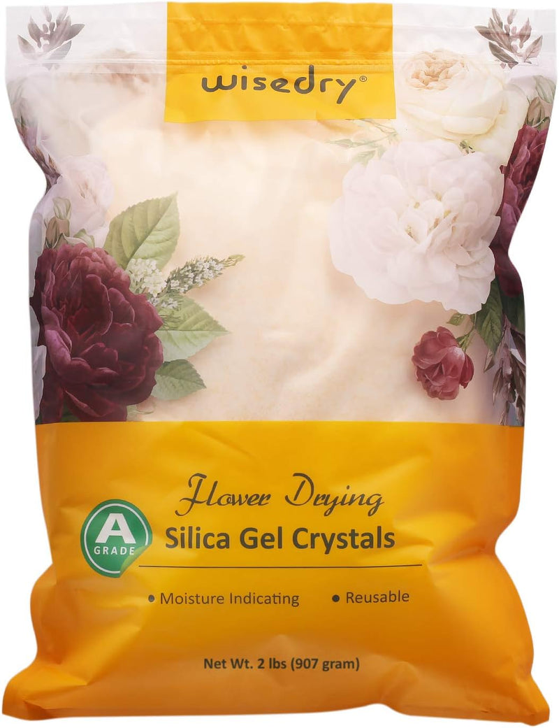 wisedry silicagel 2 LBS (0.98kg) Kieselgel zum Trocknen von Blumen, feinen Kristallen, Trockenmittel