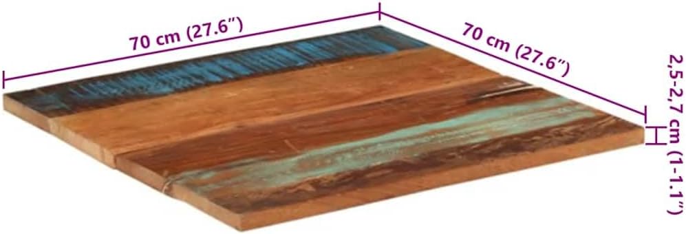vidaXL Tischplatte Massivholzplatte Holzplatte Ersatztischplatte Holz Platte für Couchtisch Quadrati