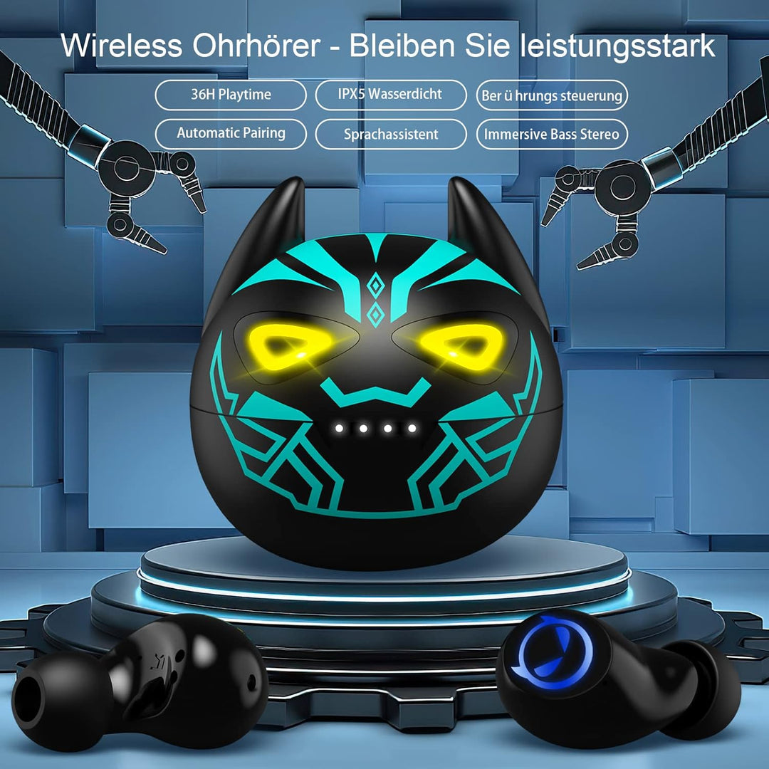 Bluetooth Headphones in Ear, Cute Headphones Wireless with Microphone and Charging Case, 32H Playtim