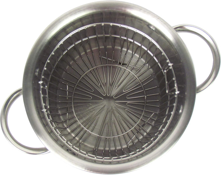 Edelstahl Spargeltopf mit Siebeinsatz und Glasdeckel Fassungsvermögen 3,9ltr. für alle Herdarten und