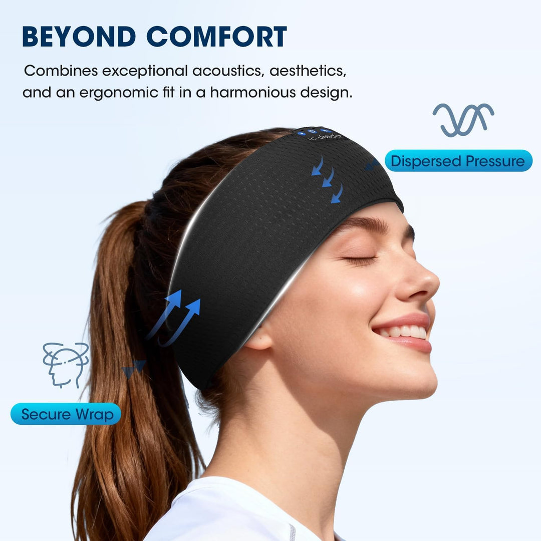 LC-dolida Schlafkopfhörer Bluetooth Stirnband Kopfhörer, Schlafkopfhörer Seitenschläfer Schlaf zum K