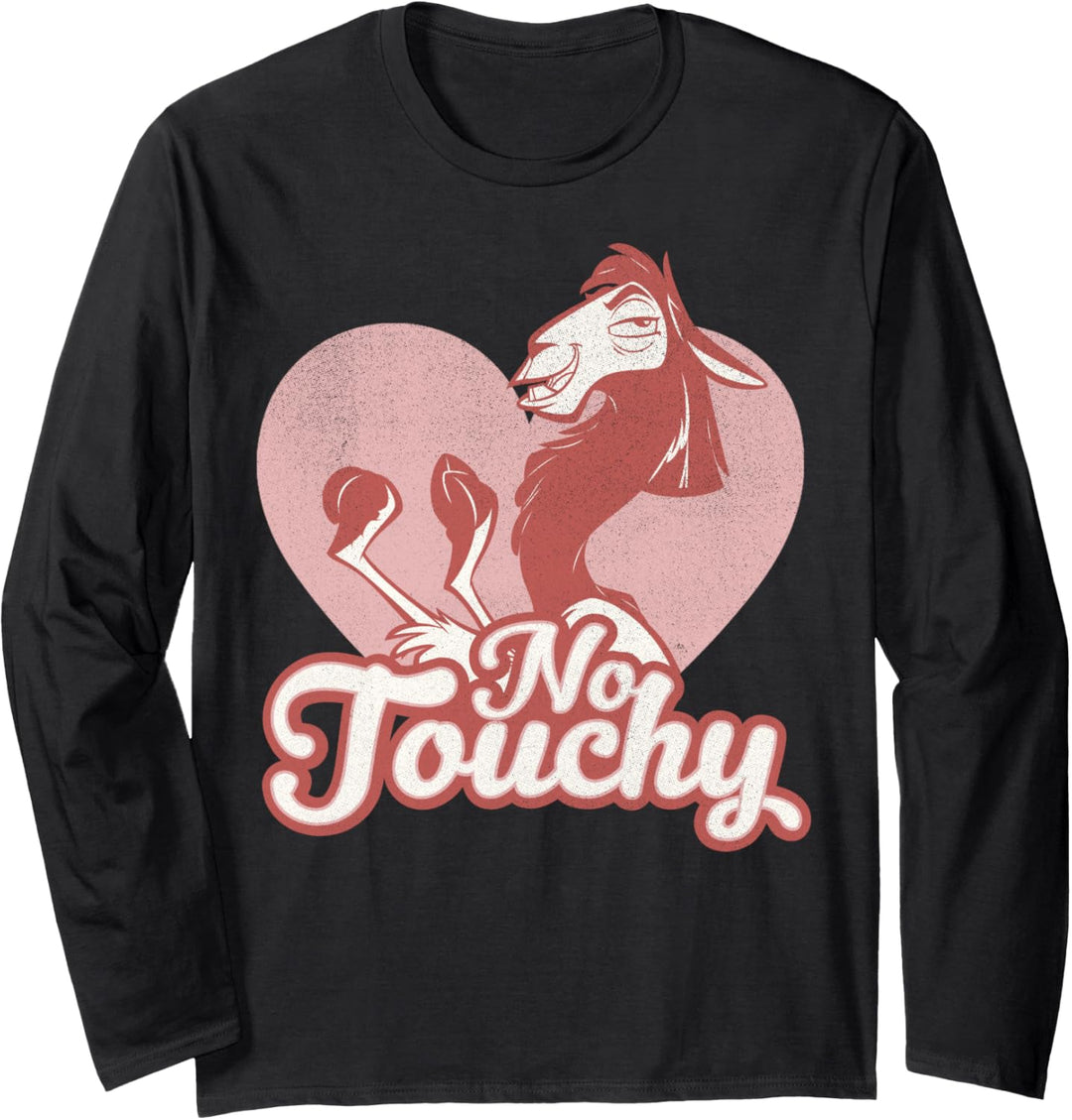 Disney The Emperor's New Groove Kuzco No Touchy Heart Langarmshirt