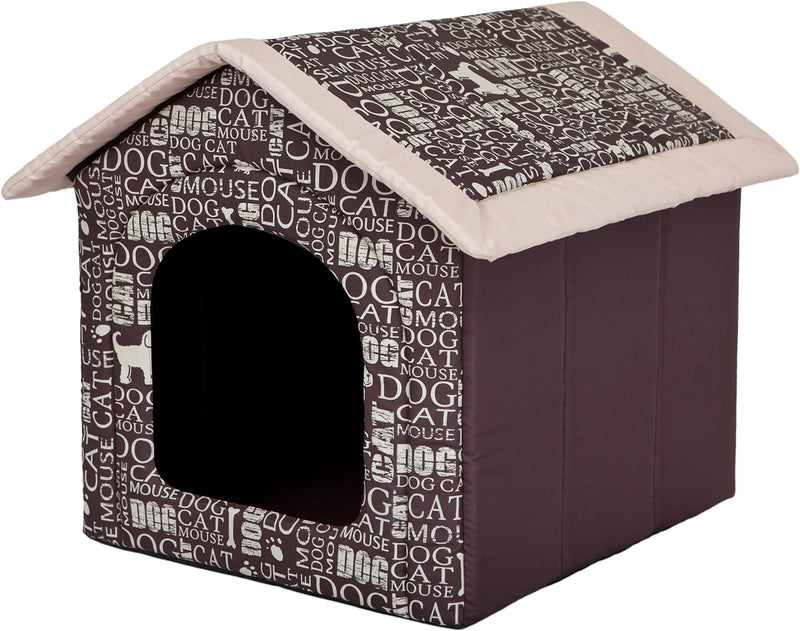 HobbyDog Hundehöhle Wörter Katzenhöhle Hundehütte Hundebett Katzenbett S-XL (L 52x46cm)