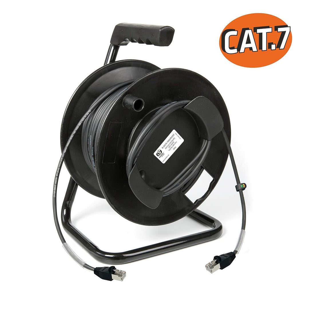 Emelec VíasCom R-DATA-7000 / R/030-30 m Datenkabel CAT7 S/FTP BC 4x2x26AWG montiert auf Kabelhalter