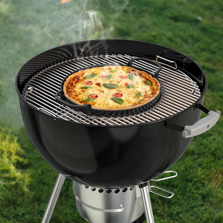 Onlyfire Runde Gusseisen-Pfanne Ø 30,5 cm für Weber Gourmet BBQ System 7421 | Ersatzteile für Weber