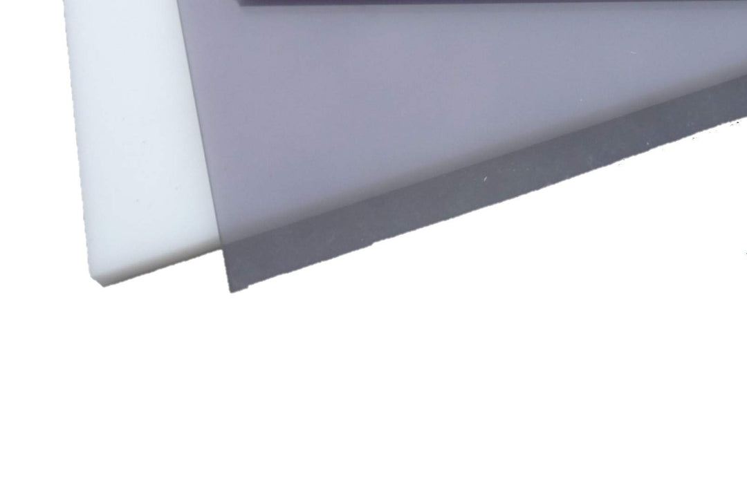 Polycarbonat Platte 1000 x 600 x 4 mm grau getönt ca. 60% Lichtdurchlässigkeit Zuschnitt alt-intech®