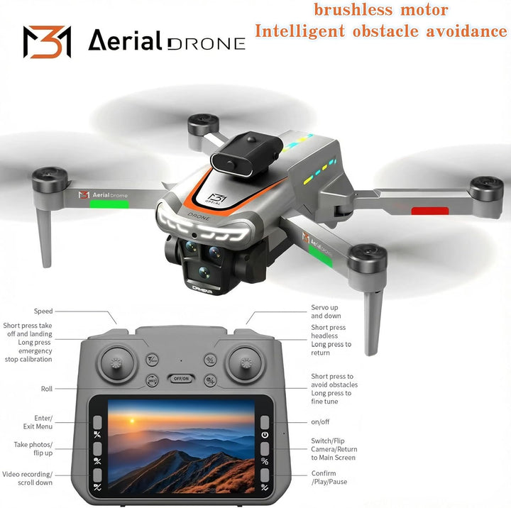 Drohne mit Kamara für 4,3 inch Screen, Drohne mit Kamera 1080P HD für Kinder, WiFi FPV Drone für Anf