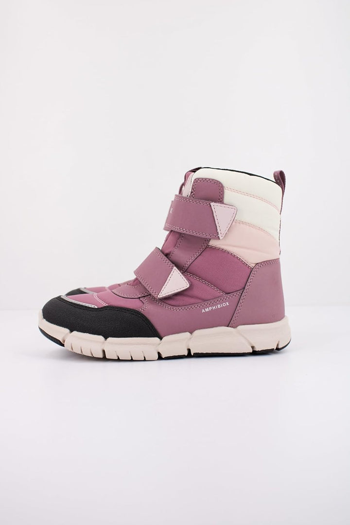 Geox J Flexyper B Ab Stiefelette für Mädchen 36 EU Dk Rose, 36 EU Dk Rose