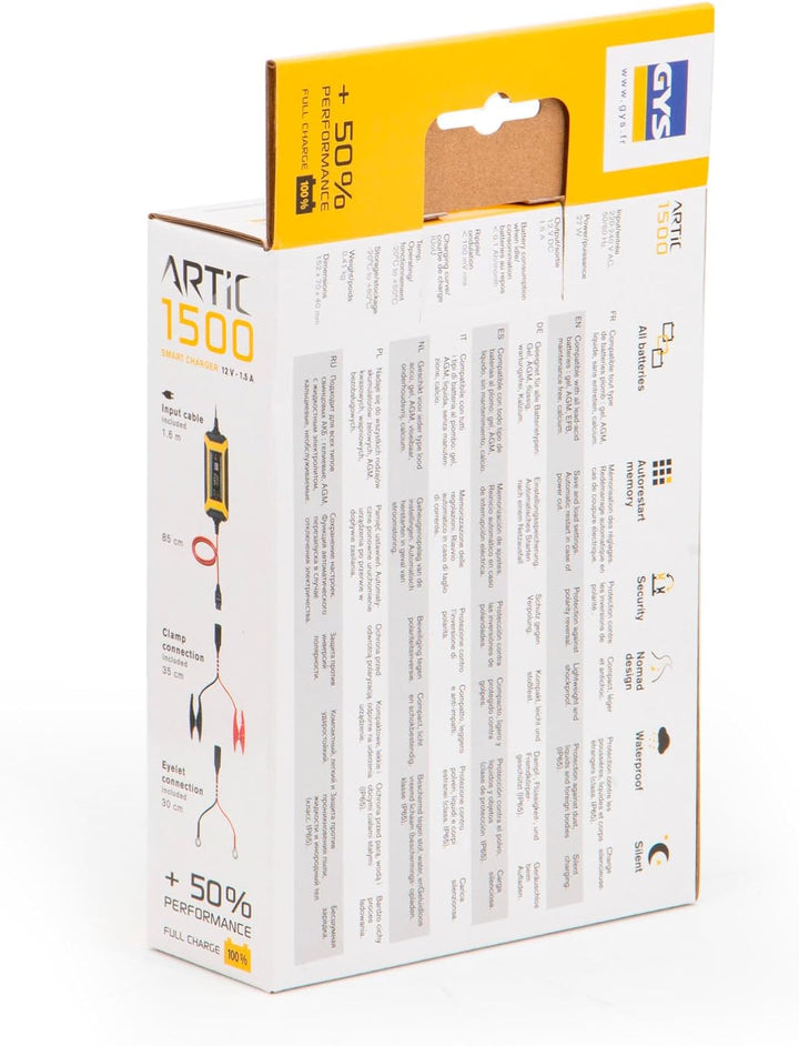 GYS Ladegerät Batterieladegeräte 12 V Artic 1500