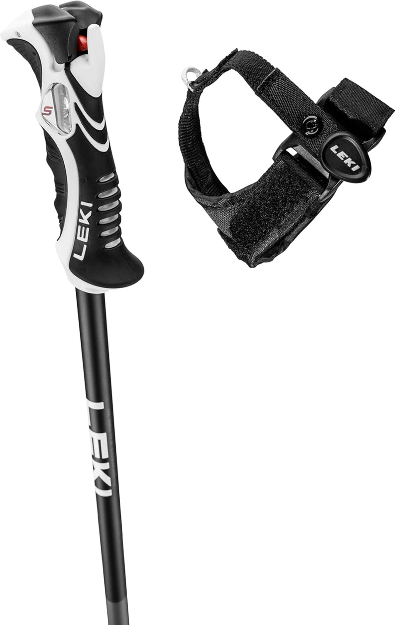 LEKI Bold Lite S Skistöcke anthracite-black-bright red 110CM, anthracite-black-bright red 110CM