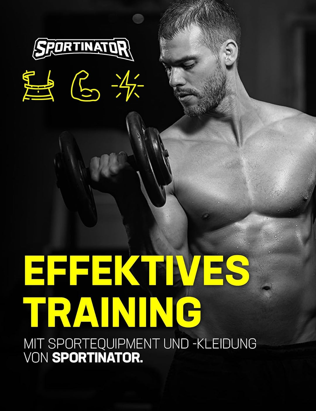 SPORTINATOR® Klimmzugstange für jeden Standard Türrahmen, Masse 100 x 27 x 34 cm, mit gepolsterten G