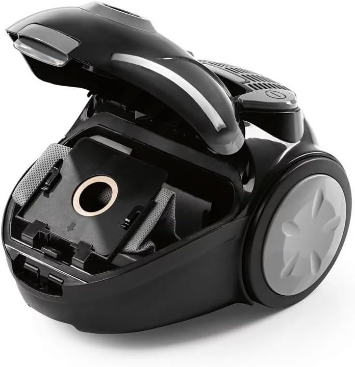 CLEANmaxx Bodenstaubsauger 800W 15kPa Ultra Fusion Saugleistung mit wiederverwendbarem Staubbeutel s