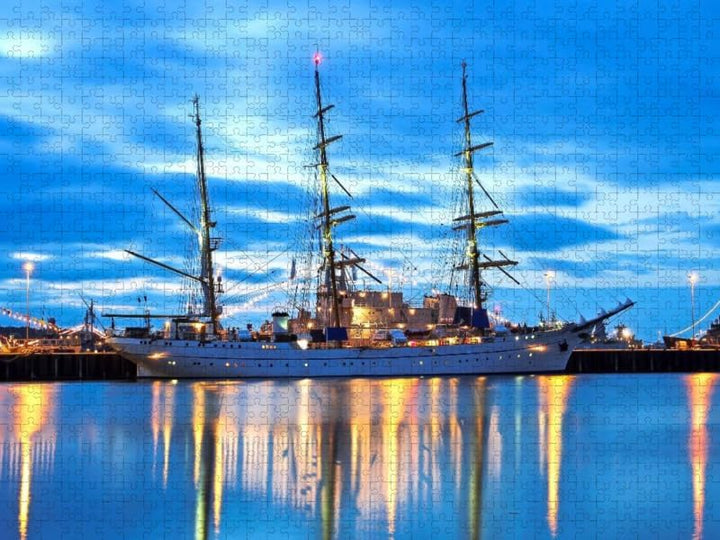 CALVENDO Puzzle Segelschulschiff Gorch Fock 1000 Teile Lege-Grösse 64 x 48 cm Foto-Puzzle Bild von w