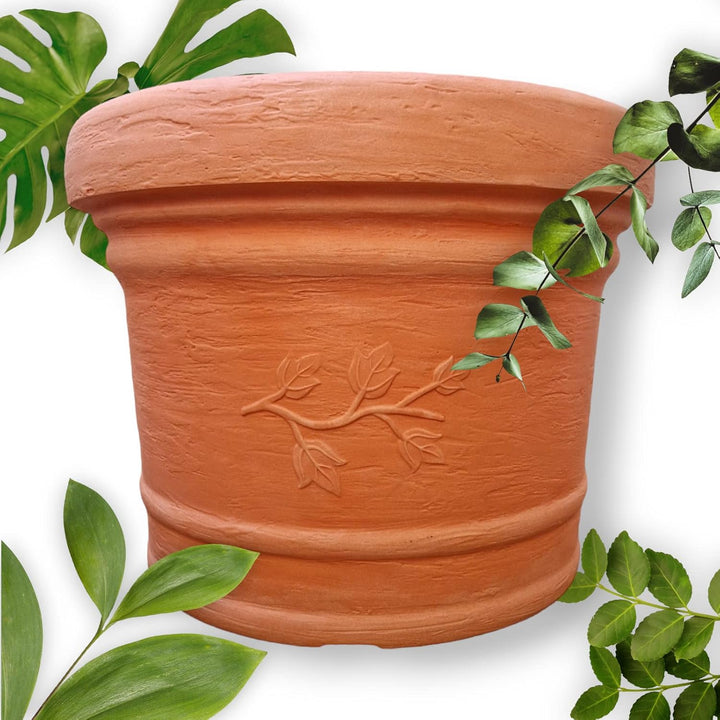 Terrastone Kunststoff Pflanzkübel - 60x56x45cm Blumenkübel wetterfest - Übertopf Pflanzgefäss mit De