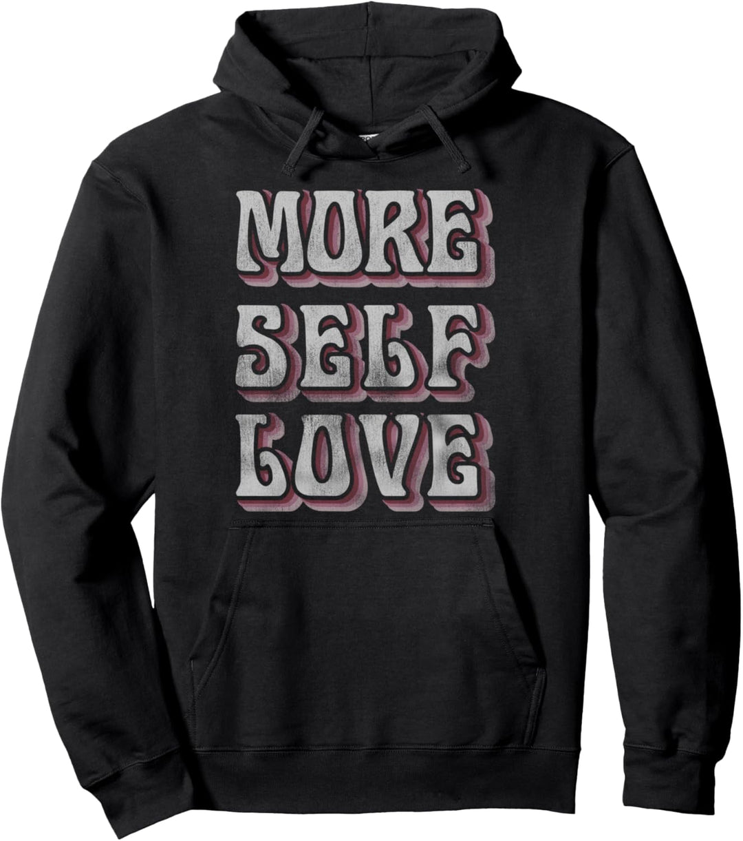 Trendy Retro Self Love Pullover Hoodie