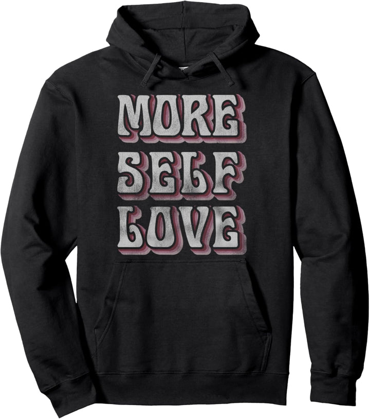 Trendy Retro Self Love Pullover Hoodie