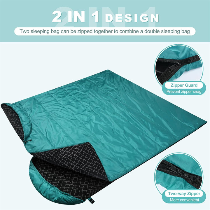 Baumwoll-Flanell-Schlafsack für Erwachsene, 100% Baumwollfutter-Schlafsack für Camping, Wandern, Ruc