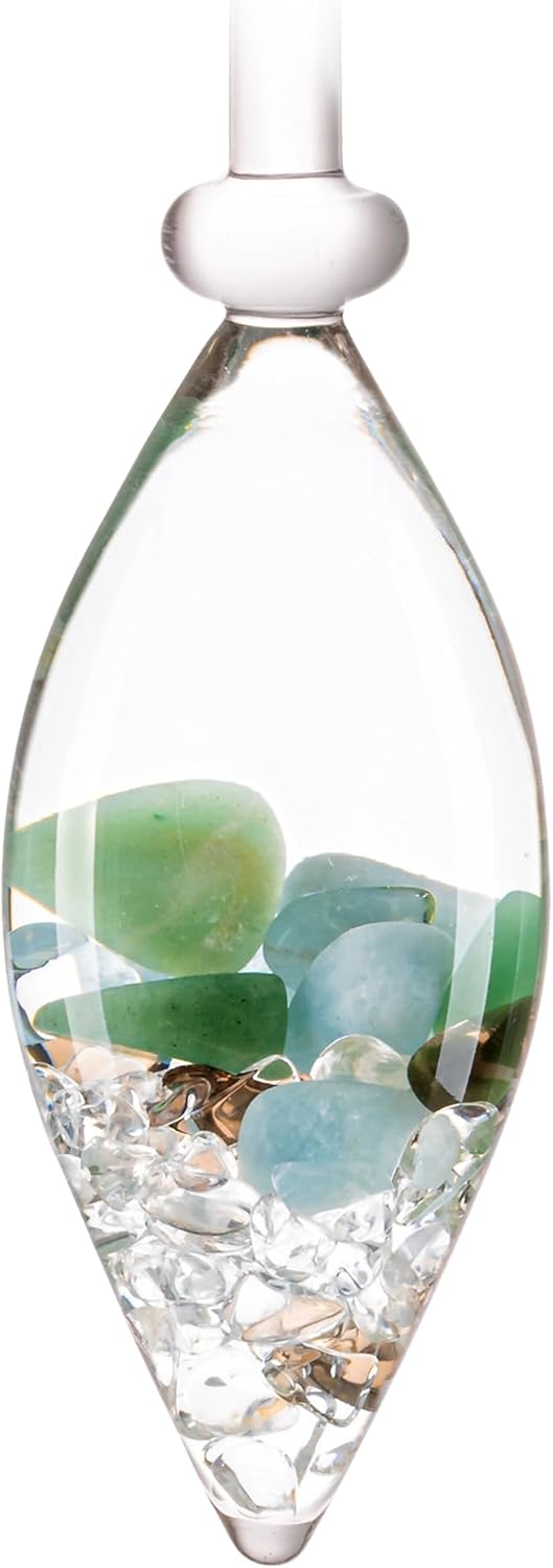 VitaJuwel FOREVER YOUNG Edelsteinphiole mit Aquamarin, Aventurin, Rauchquarz & Bergkristall