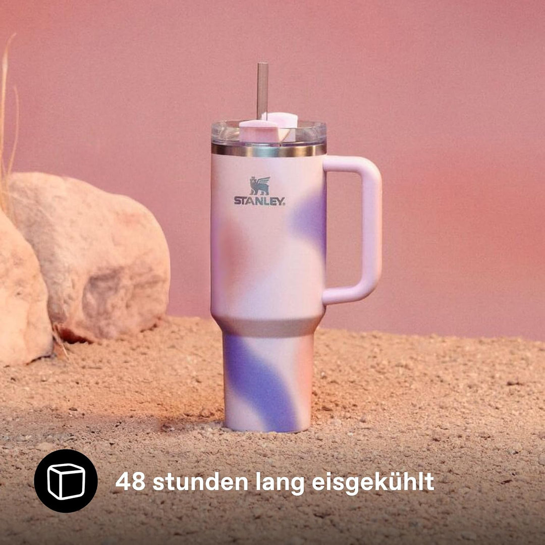 Stanley 1913 Quencher H2.0 Flowstate Trinkflasche Mit Strohhalm - Thermobecher Kühlt 11 Stunden - 48