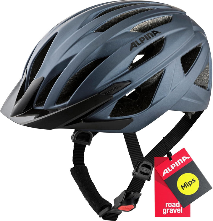 ALPINA DELFT MIPS - Sicherer, Leichter & Individuell Anpassbarer MIPS Fahrradhelm Mit Fliegennetz Fü