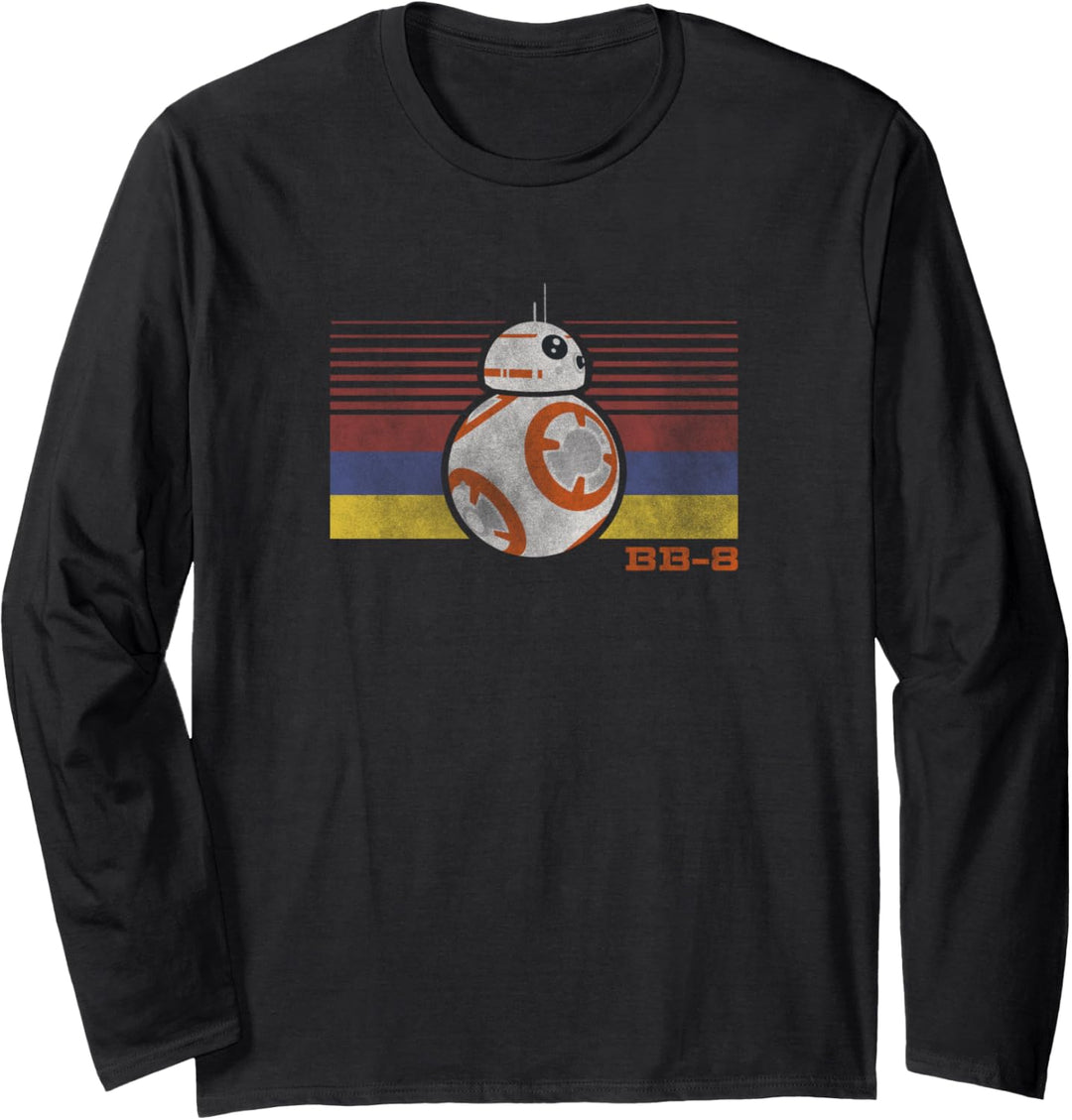 Star Wars BB-8 Retro Stripes Episode 7 Langarmshirt