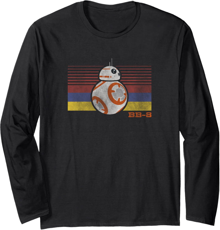 Star Wars BB-8 Retro Stripes Episode 7 Langarmshirt
