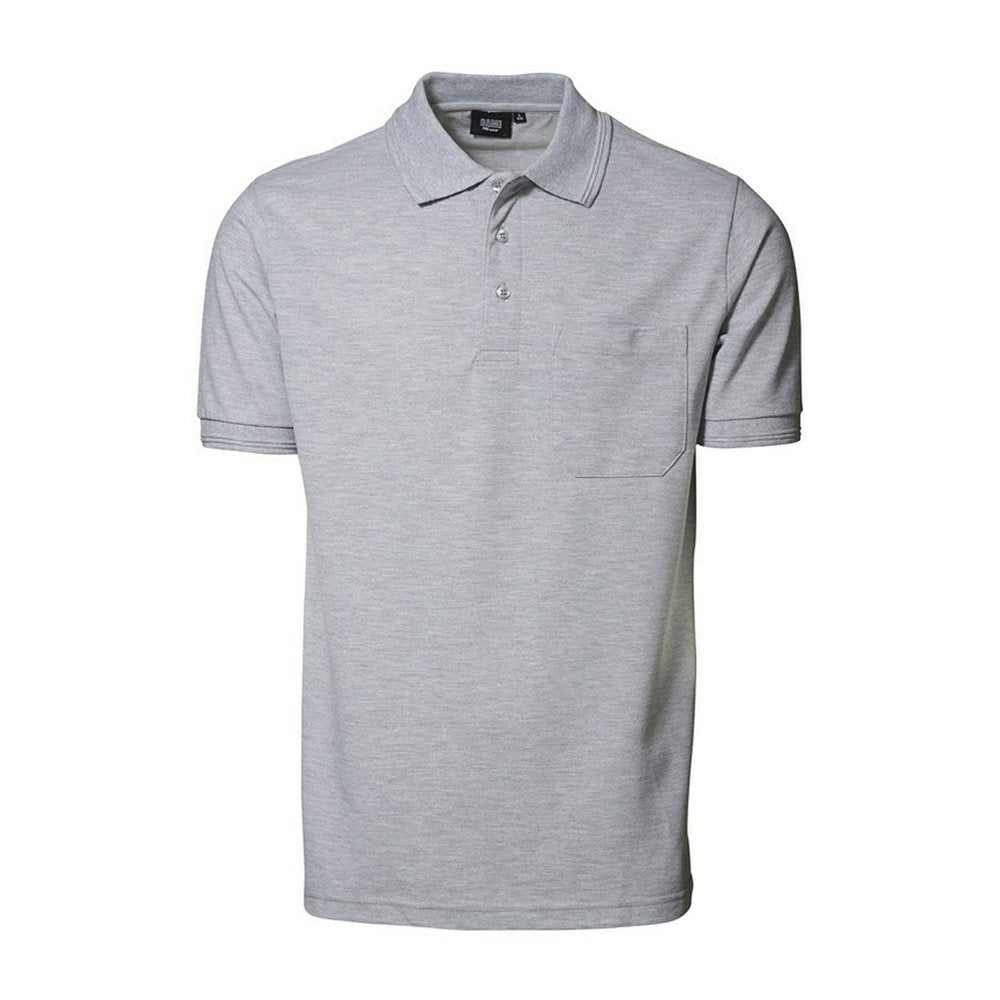 Pionier 41083-4XL Poloshirt "320 Pro Wear" mit Tasche Grösse in grau meliert, 4XL